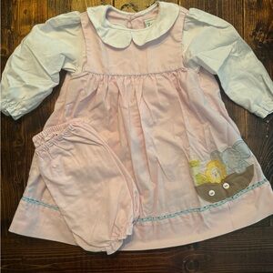 Boutique hand created Noahs Ark dress